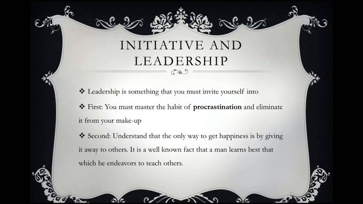 napoleon hill Initiative And Leadership